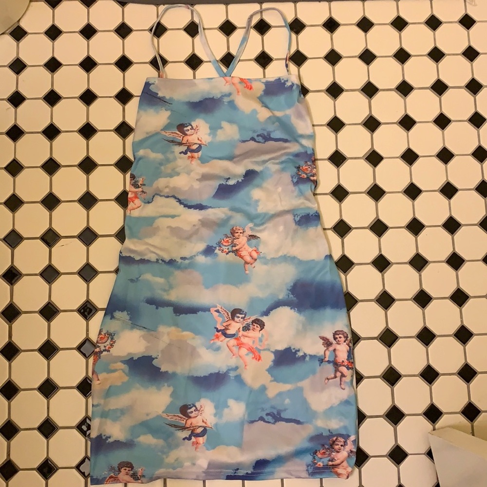 Cherub Body-con dress with criss-cross back